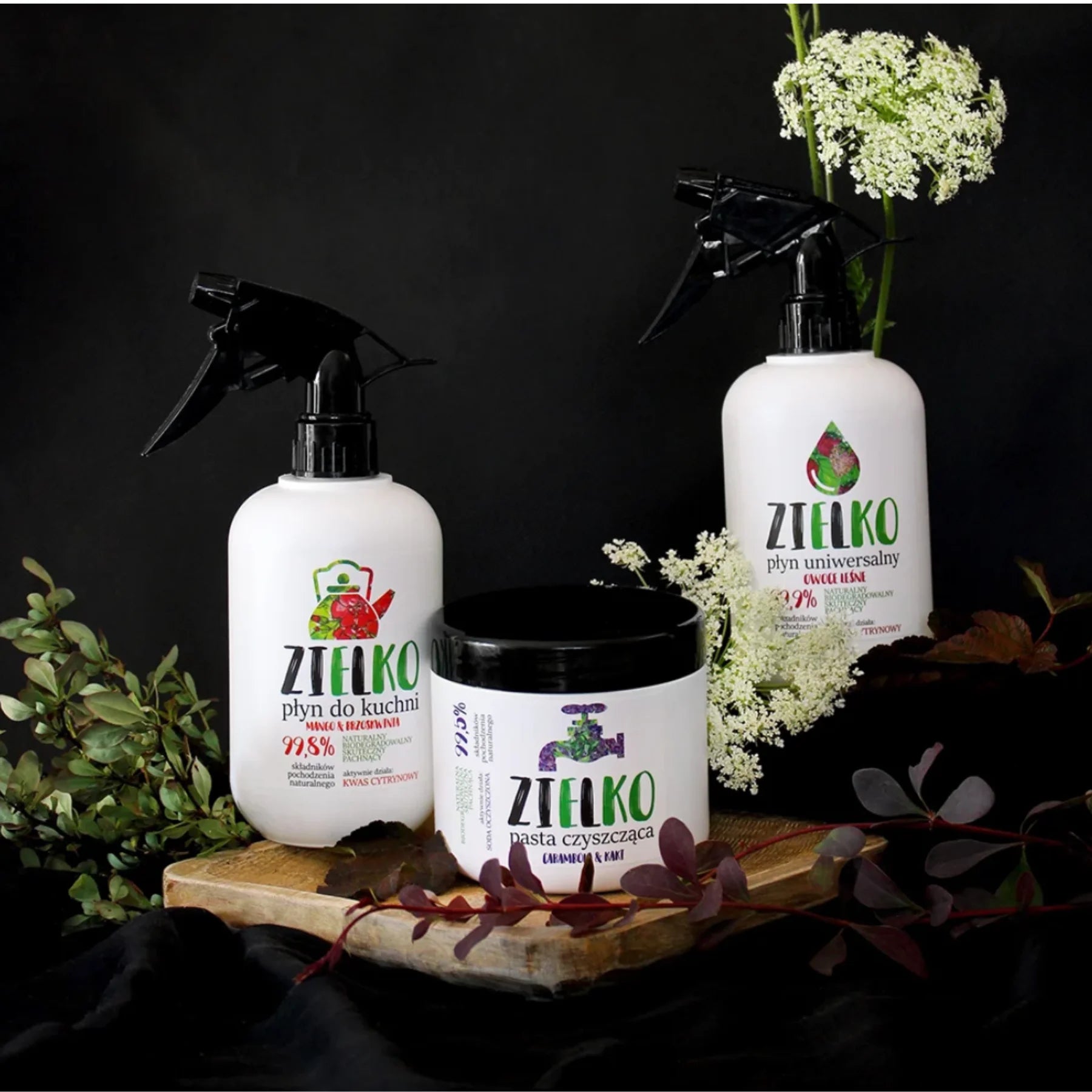 Zielko ecologische schoonmaakproducten assortiment allesreiniger keukenreiniger en schoonmaakpasta