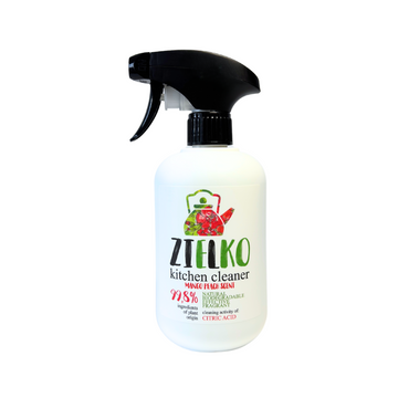 ZIELKO keukenreiniger mango perzik geur 500 ml – natuurlijke ecologische spray tegen vet en vuil