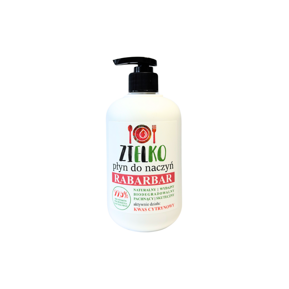 Alt: ZIELKO afwasmiddel rabarber – natuurlijke ecologische afwaszeep 500 ml, biologisch afbreekbaar en effectief tegen vet