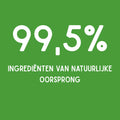 99,5% ingrediënten van natuurlijke oorsprong – duurzaam en veilig afwasmiddel.