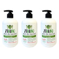 Drie flessen ZIELKO Citroengras & Gember afwasmiddel, biologisch afbreekbaar en effectief.