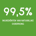 99,5% ingrediënten van natuurlijke oorsprong – milieuvriendelijk afwasmiddel met citroenzuur.