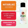 ZIELKO natuurlijke vlekverwijderaar verwijdert vlekken uit alle soorten textiel, granaatappelgeur.