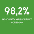 98,2% ingrediënten van natuurlijke oorsprong – milieuvriendelijke vlekverwijderaar met citroenzuur.
