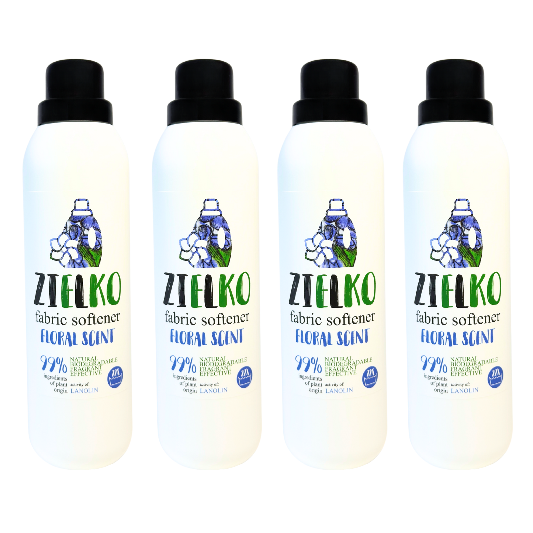 ZIELKO Wasverzachter Bloemengeur 4×1L