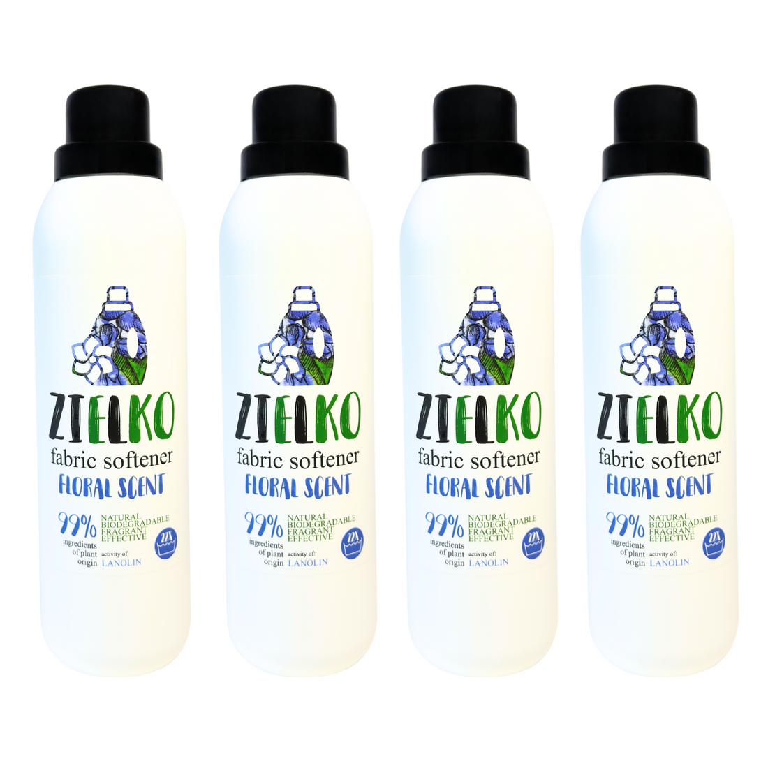 ZIELKO Wasverzachter Bloemengeur 4×1L