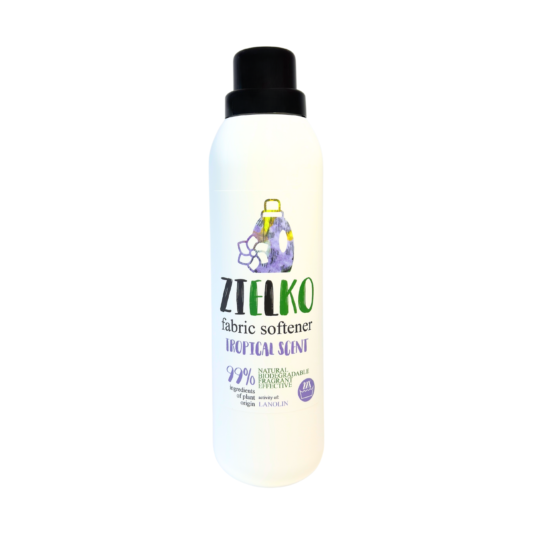 ZIELKO ecologische wasverzachter tropische geur – 99% natuurlijke ingrediënten, biologisch afbreekbaar