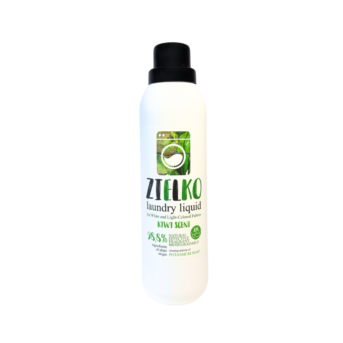 ZIELKO ecologisch wasmiddel voor witte en lichte was – kiwi geur, 98,8% natuurlijke ingrediënten