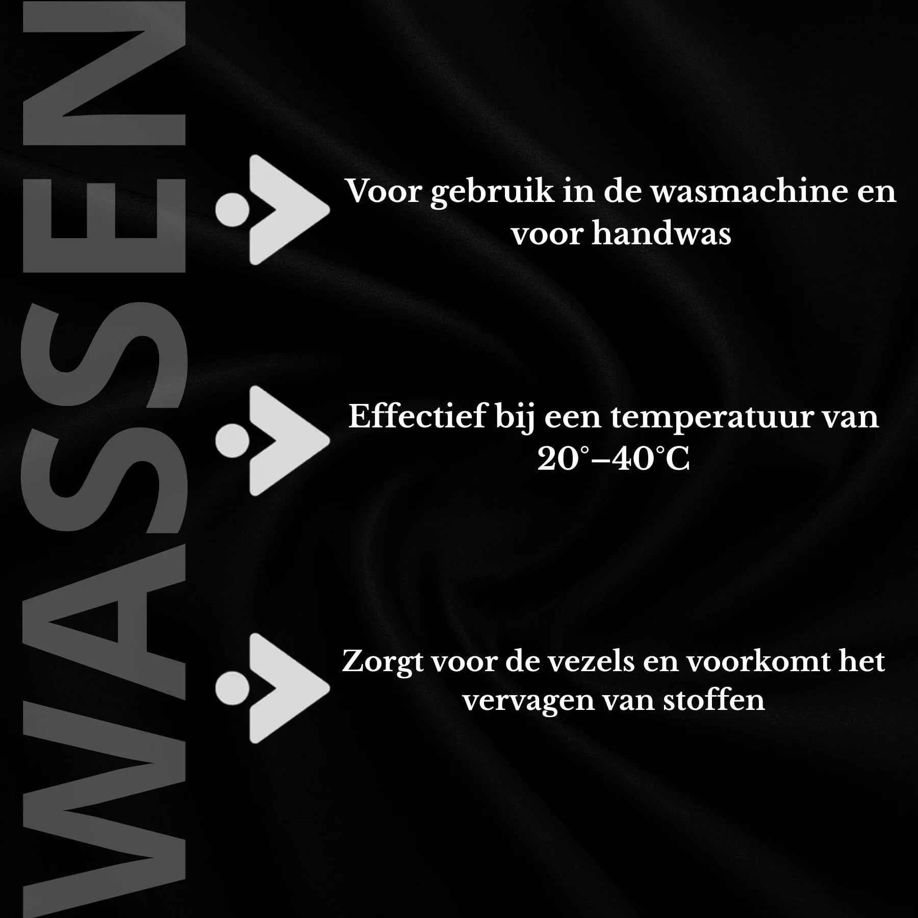 Gebruikstips ZIELKO Midnight Dew: geschikt voor wasmachine en handwas, effectief bij 20–40°C.