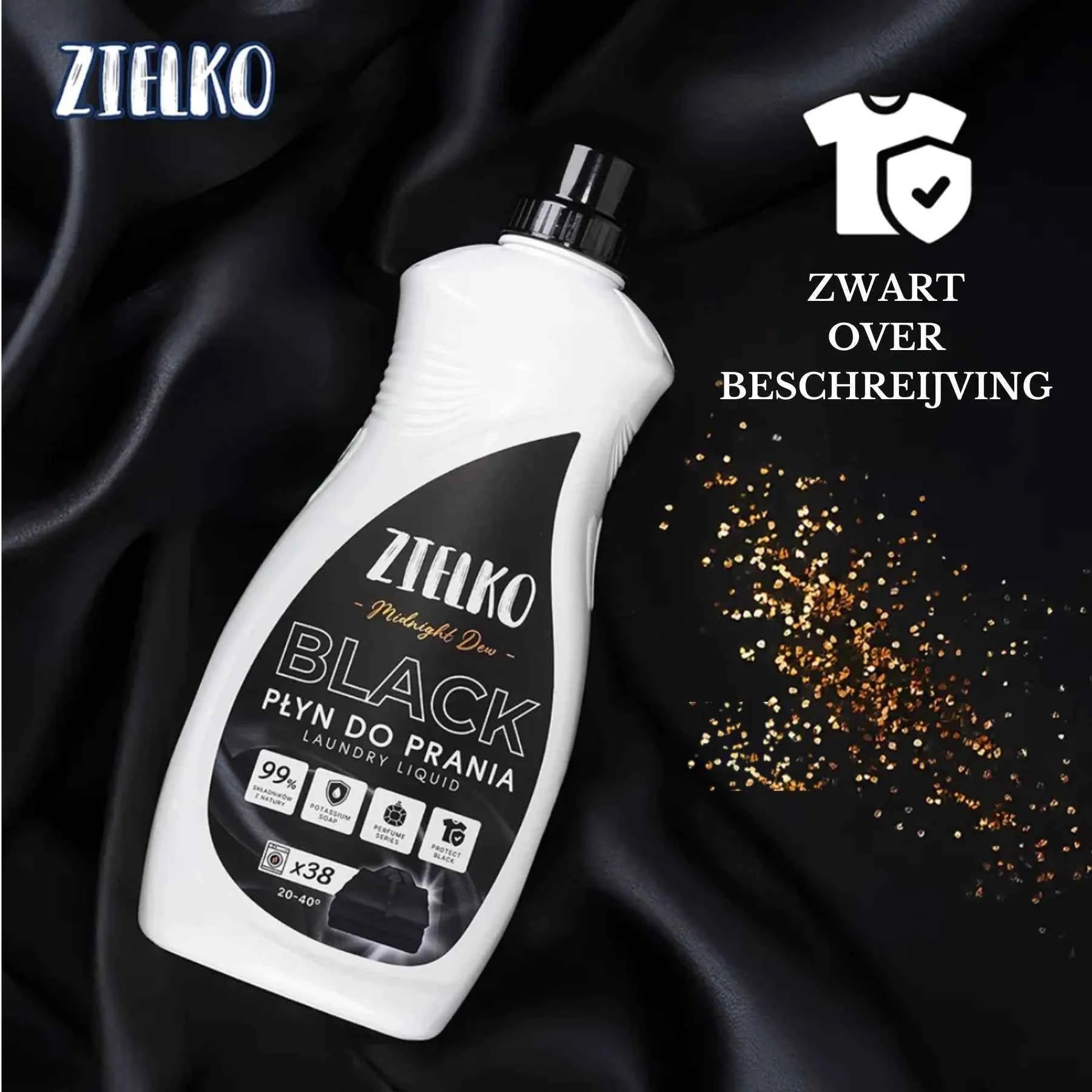 ZIELKO Midnight Dew beschermt zwarte kleuren tegen vervagen, premium natuurlijke formule.