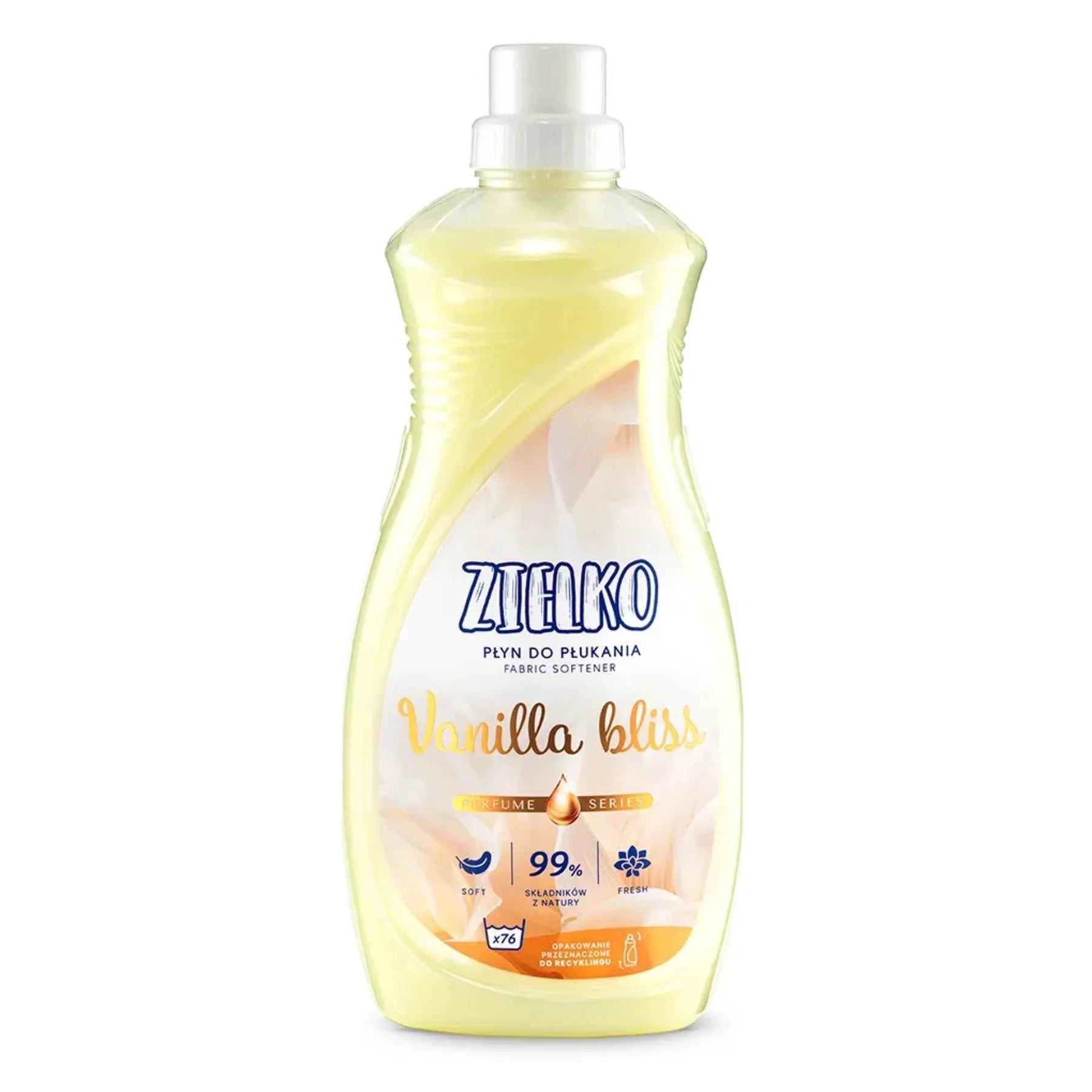 ZIELKO wasverzachter Vanilla Bliss, natuurlijke formule met zachte vanillegeur.