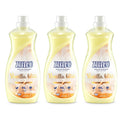 Drie flessen ZIELKO Vanilla Bliss wasverzachter, parfumserie met vanille en bloemige frisheid.
