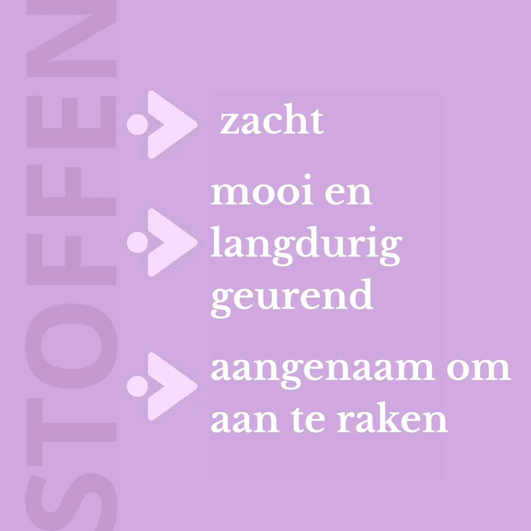 Zachte en aangenaam geurende stoffen met ZIELKO Violet Dream, natuurlijk parfum voor textiel.