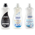 Zielko wasmiddel en wasverzachter set – Black wasmiddel, White wasmiddel en Sensitive Aura wasverzachter
